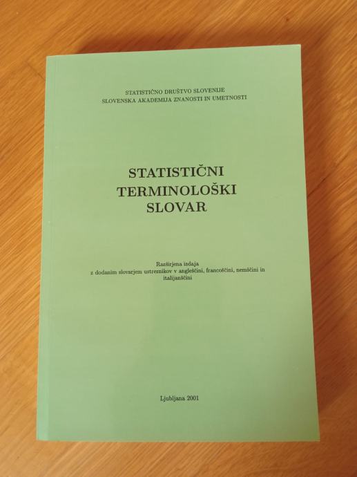 Statistični terminološki slovar (razširjena izdaja)