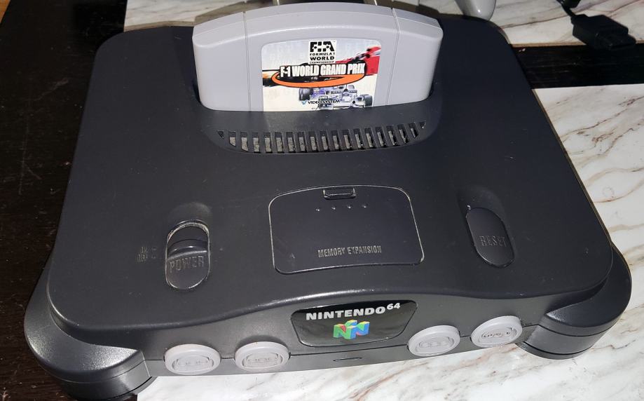 Nintendo 64 N64 konzola in oprema F1 Nintendo