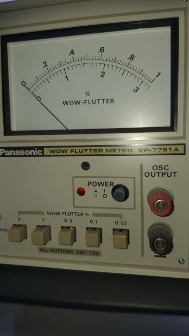 WOW FLUTTER METER naprava za servisiranje magnetofonov, kasetofonov