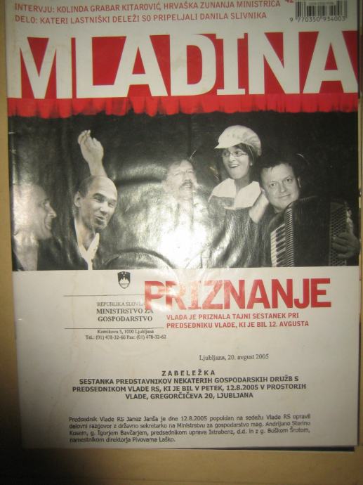 REVIJA MLADINA LETNIK 2005 ŠTEVILKA 42. TEL: 041/278-998