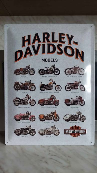 HARLEY DAVIDSON kovinska tabla.