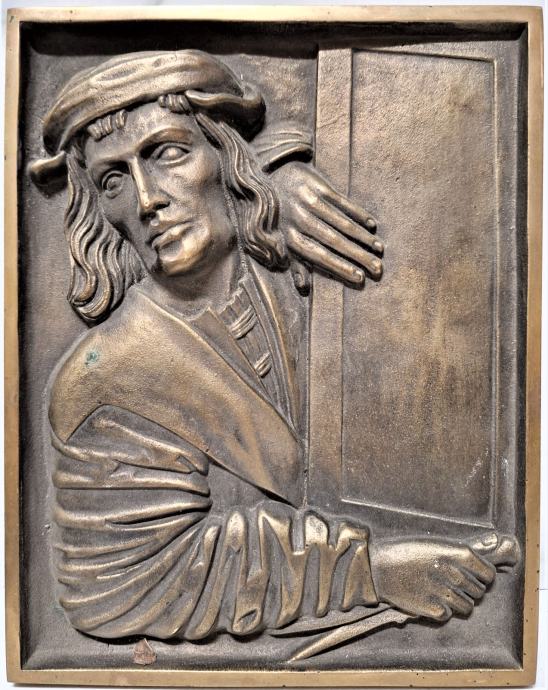 obrtnik Anton Pilgram - relief v bronu