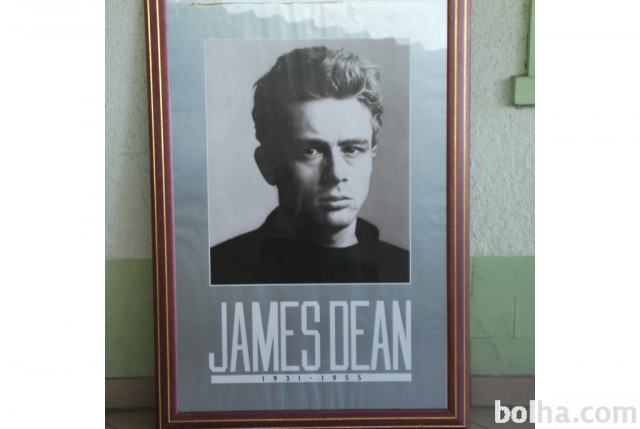 Velika uokvirjena slika Dejana ( JAMES DEAN ) 72X104 cm.