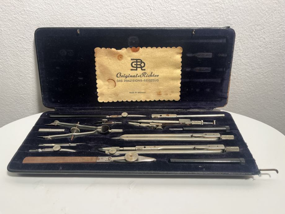 Vintage set šestil original Richter Kopernikus VII