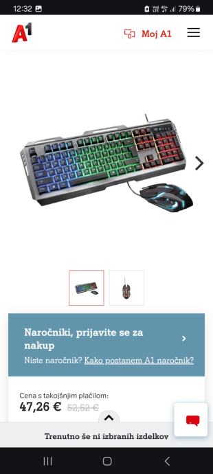 Gamerska tipkovnica NOVA