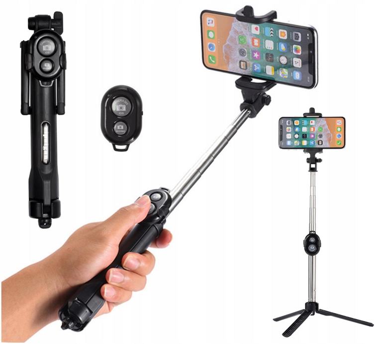 3v1 univerzalni selfie stick in tripod + bluetooth daljinec