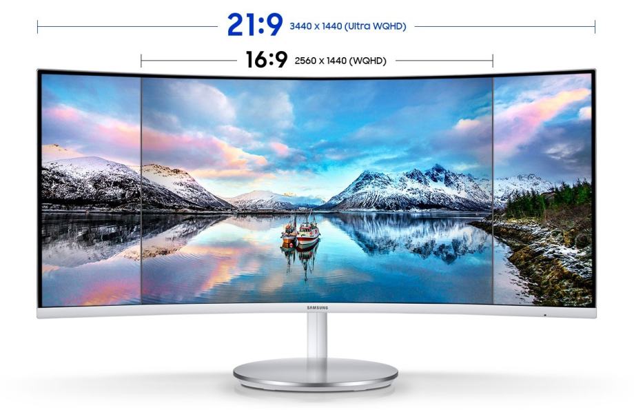 Samsung monitor S34J550WQR, 86,36 cm (34,0") Ultra Wide WQHD