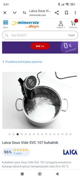 Kuhalnik Sous Vide Laica SVC 107