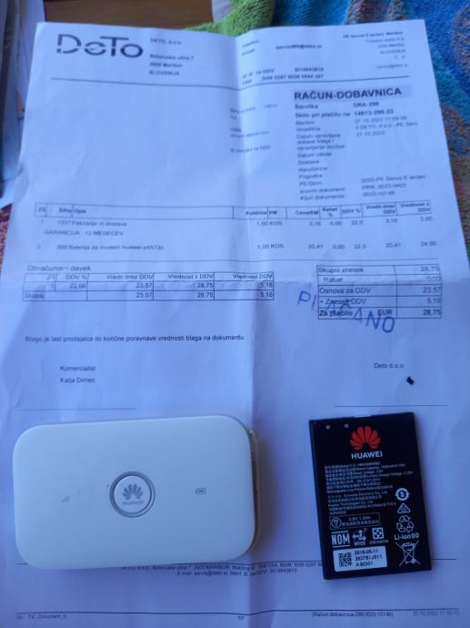 baterija za Huawei modem