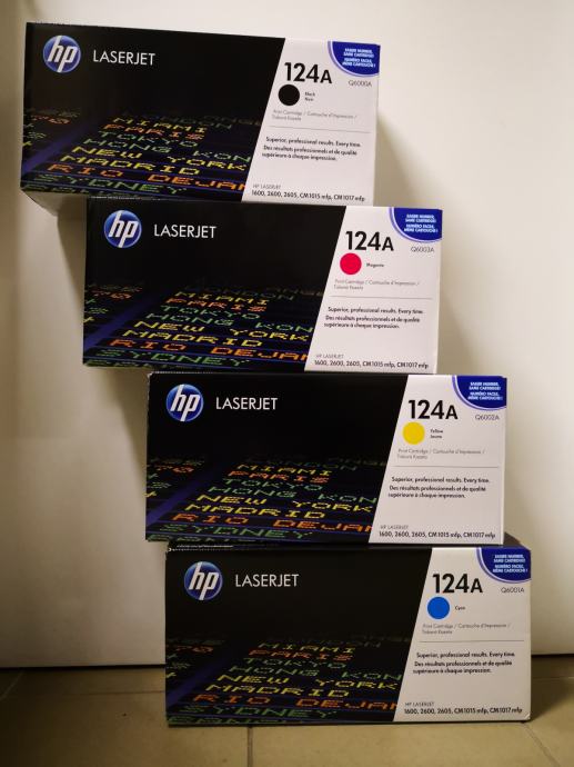 TONER HP 124A KOMPLET - ORIGINAL !