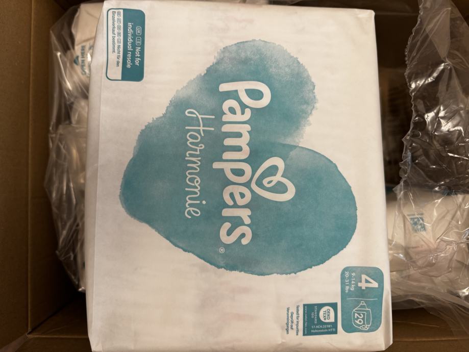 Pampers Harmonie, 4 (9-14 kg), mesečno pakiranje, 145 kom