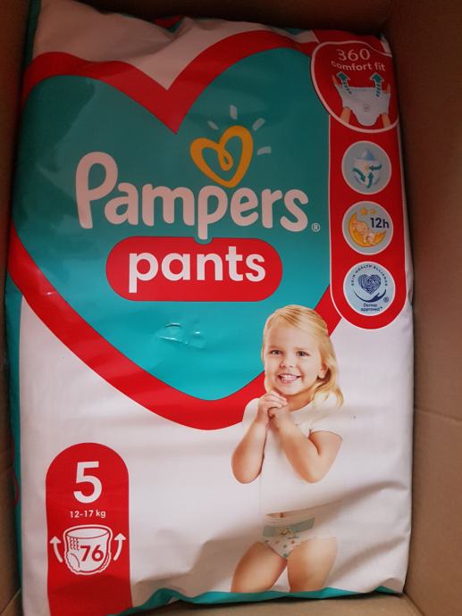 Plenice Pampers Pants 5 - 76 komadov na paket