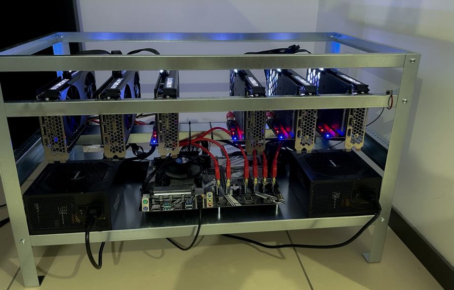 Mining Rig 370 Mhs Eth 6 X Rtx 3060 Ti Garancija 6946