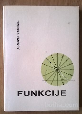 Matematična terminologija, Funkcije - Alojzij Vadnal