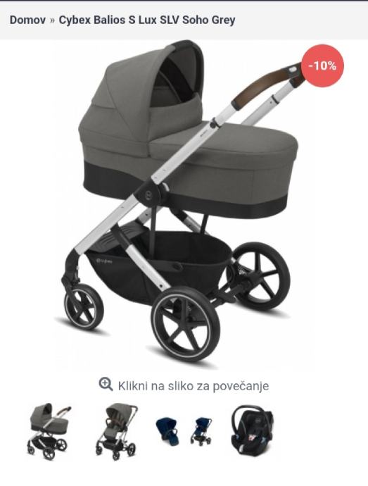 Voziček Cybex balios S 2v1