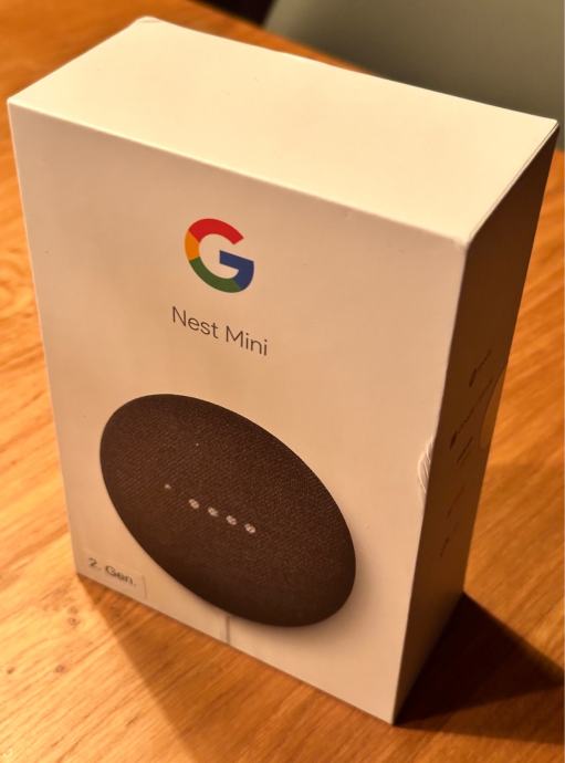 Originalno zapakiran Google Nest Mini 2. gen.