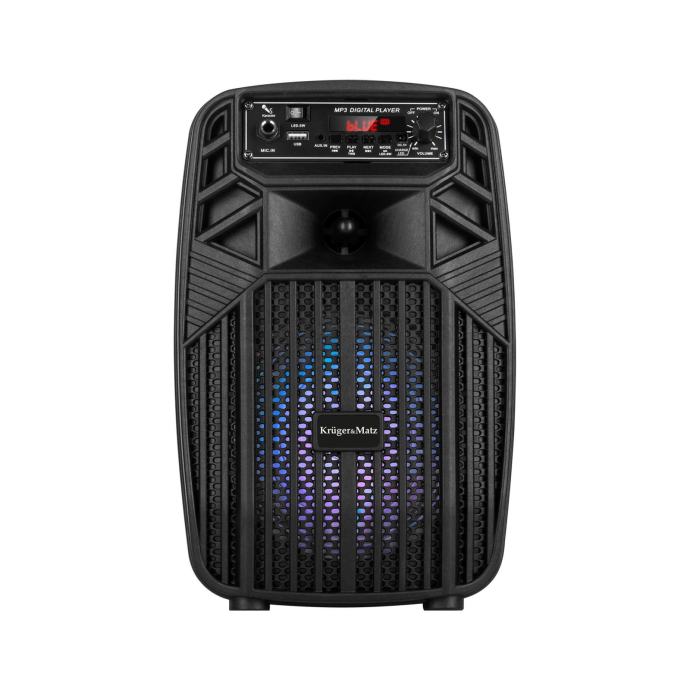 Prenosni aku. FM USB karaoke zvočnik Bluetooth RGB 10W MusicBoxMini