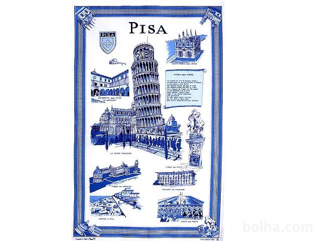 Kuhinjska krpa "tea towel" Pisa