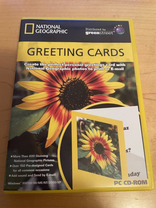 GREETING CARDS NATIONAL GEOGRAPHIC, PC CD-ROM, NOVO