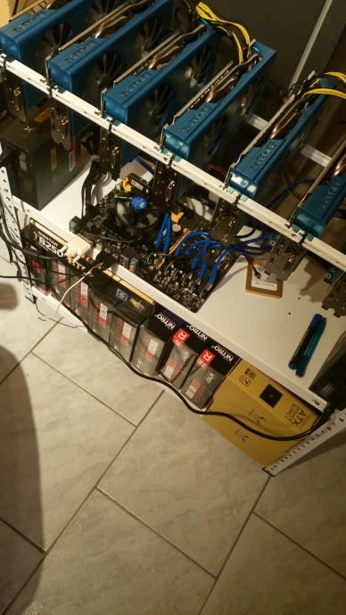 Mining rig 8x Sapphire RX 580 8GB Special Edition