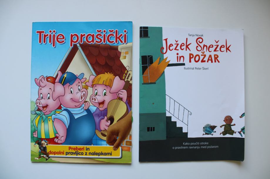 Trije prašički; Ježek Snežek in požar