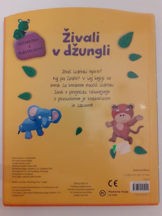 Ustvarjam s plastelinom - Živali v džungli