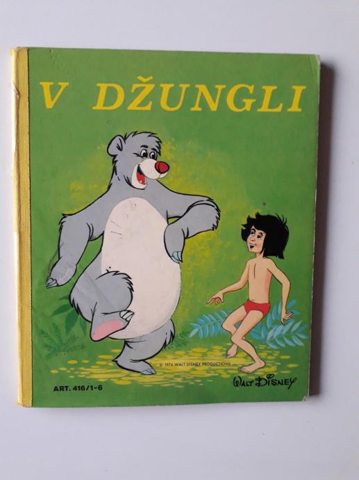 V DŽUNGLI, KARTONKA, WALT DISNEY