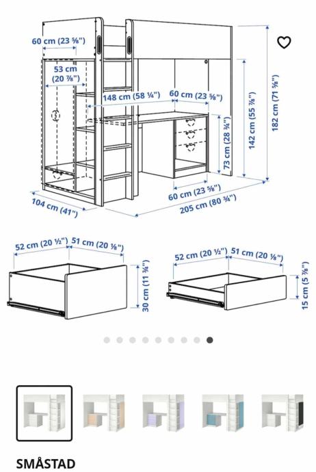 Etažna postelja z omaro ( ikea)