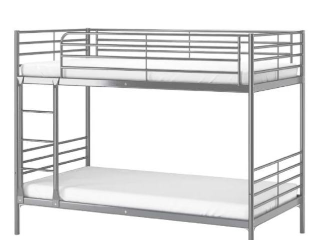 Kovinski Pograd z vzmetnicama 90x200 IKEA