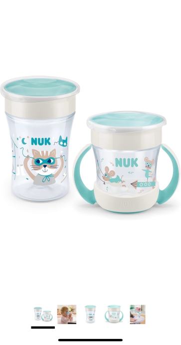 NUK “Magic cup” set magični lonček za učenje pitja