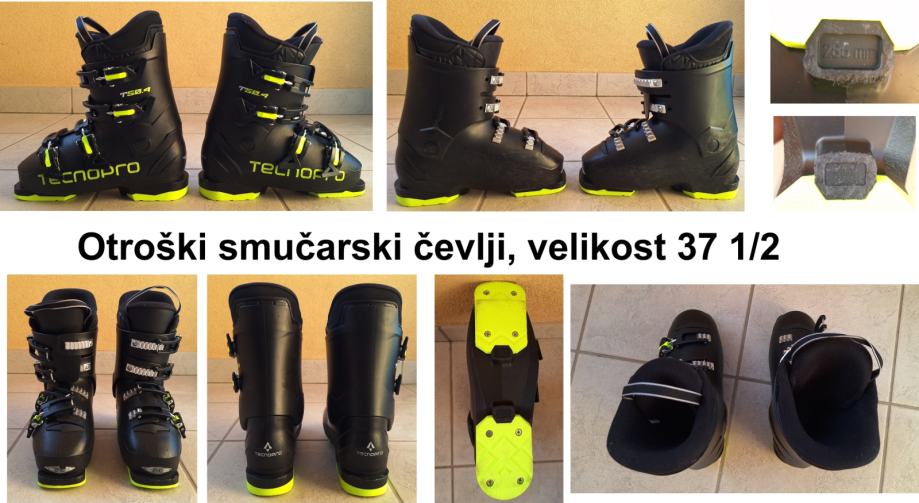 Otroški smučarski čevkji, TecnoPro, št. 37 1/2