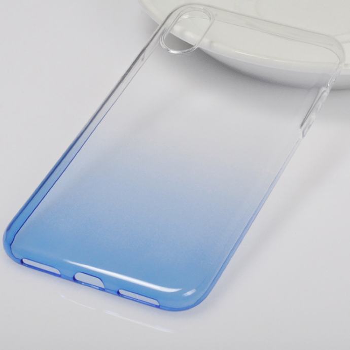 OMBRE Gumirani zaščitni ovitek (TPU) Huawei Mate 20 Pro Transparent/Bl