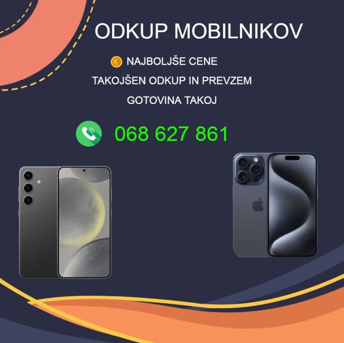 KUPIM - iPhone 15, 15 Pro, 15 Pro Max, 16 Pro, 16 Pro Max - GOTOVINA