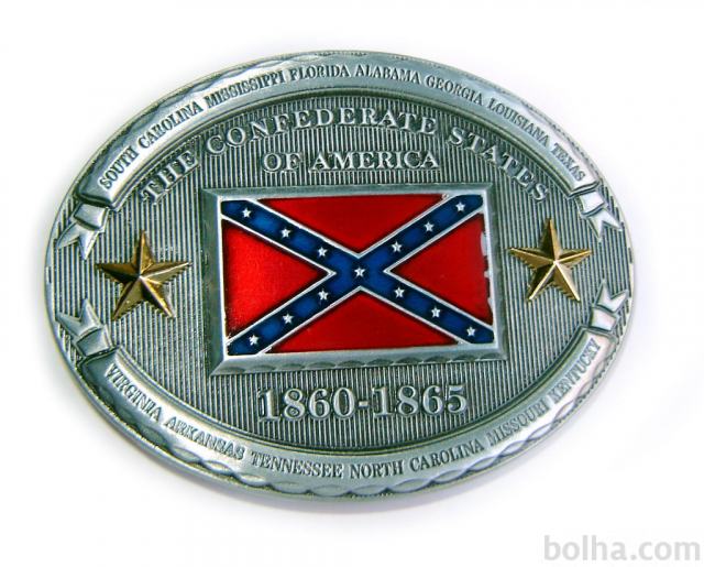 CONFEDERATE STATE - REBEL FLAG CSA Rockabilly Biker Konfederacijska...