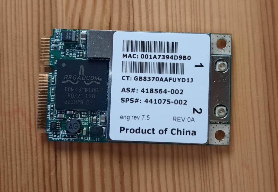 WLAN PCI-E card