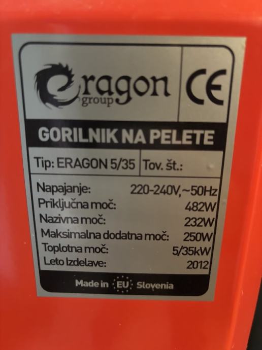 Gorilnik na pelete ERAGON 5/35