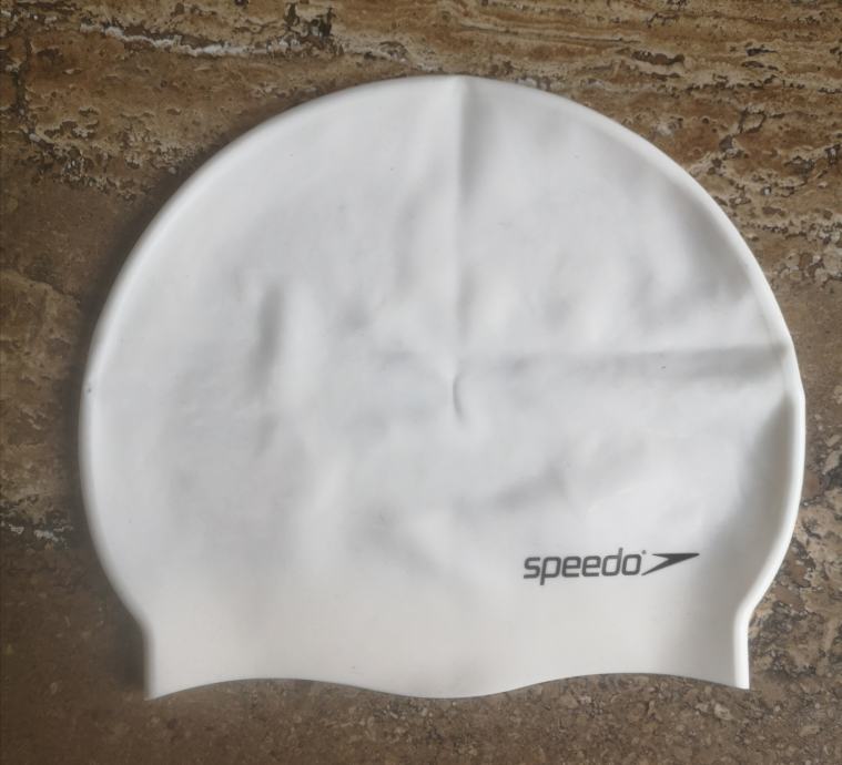 Speedo plavalna kapa Silicon Moulded, bela