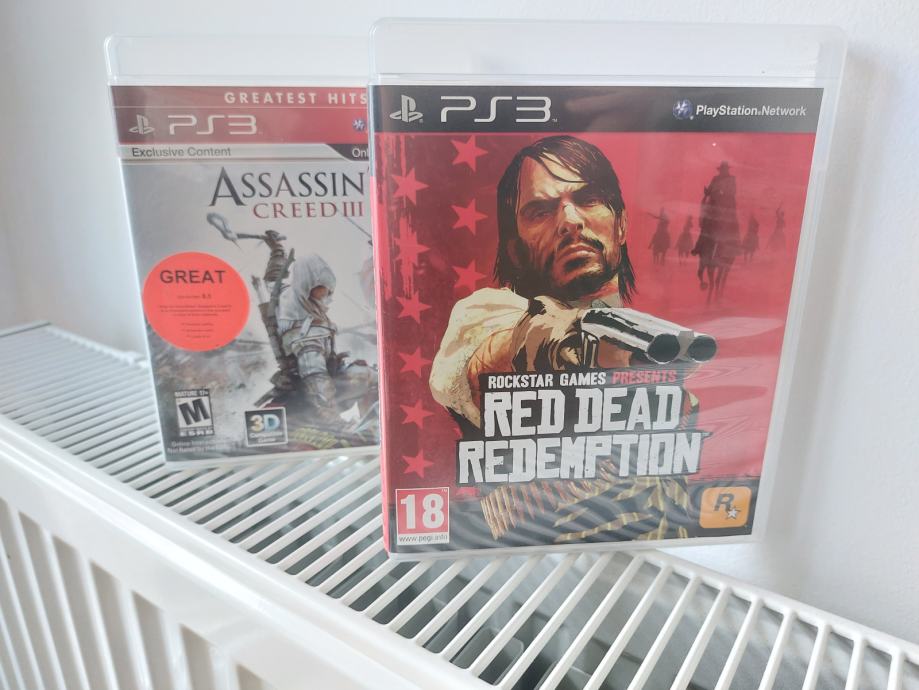 RED DEAD REDEMPTION, ASSASIANS CREED III - PS3 PLAYSTATION 3