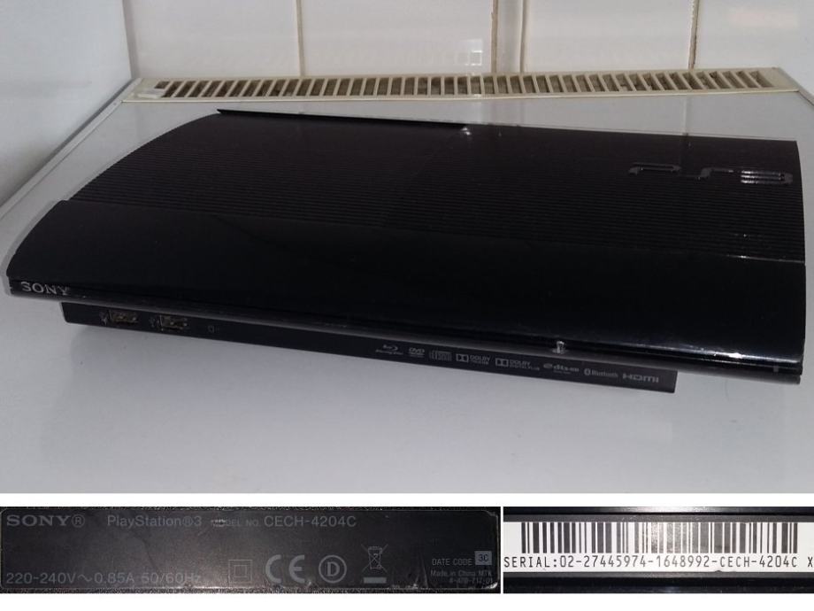 Sony Playstation 3 Super Slim (CECH-4204C), 500GB, 2013,brezhibno dela