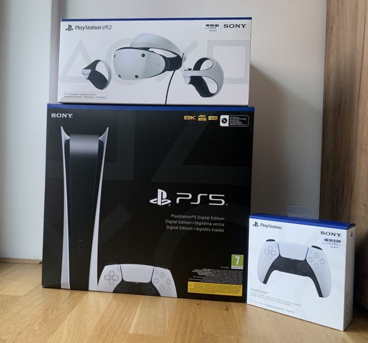 PLAYSTATION 5 + PSVR2 + DUALSENSE CONTROLLER