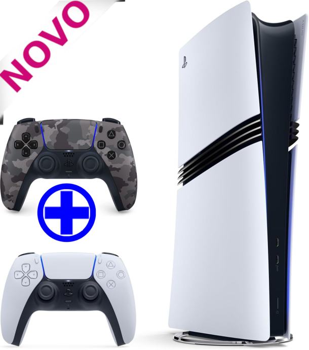 SONY Playstation 5 Pro 2TB + kamuflažni kotroler Dualsense V2