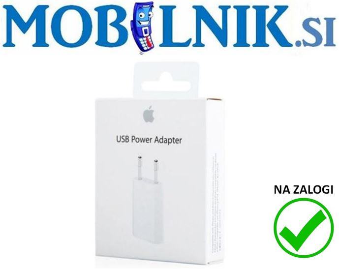 Apple stenski polnilni adapter USB MD813ZM/A 5W A1400