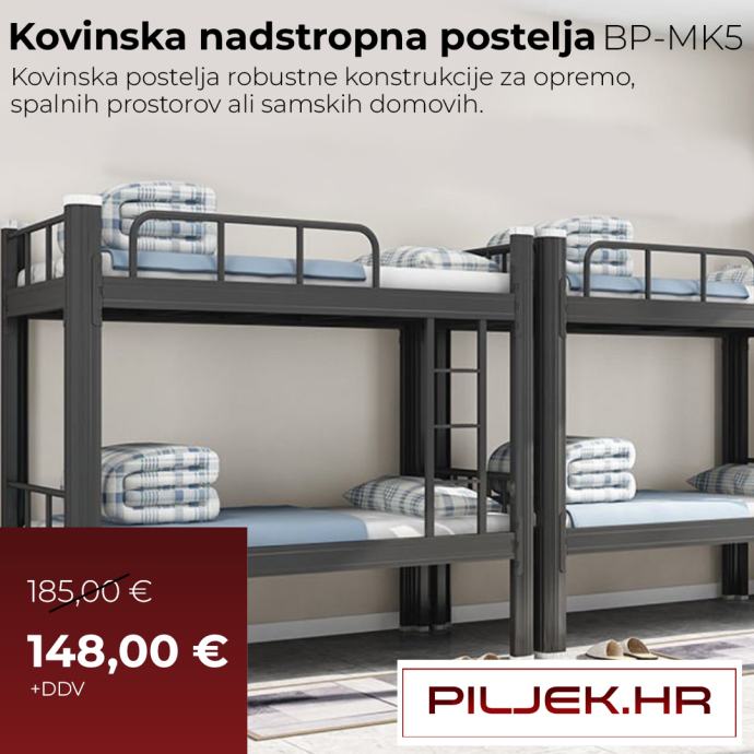 Kovinska nadstropna postelja, model BP-MK5 (piljek.hr)