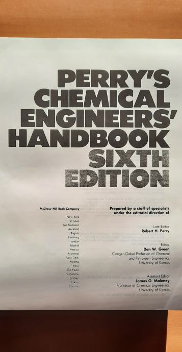 Perrys Chemical Engineers Handbook