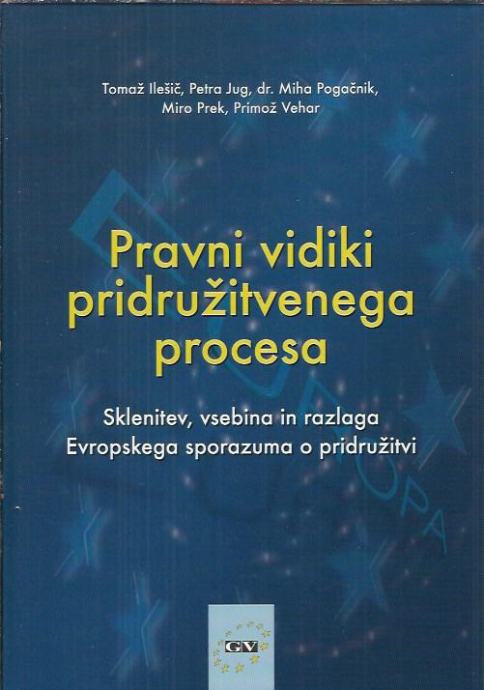 Pravni vidiki pridružitvenega procesa  / Tomaž Ilešič ... [et al.]