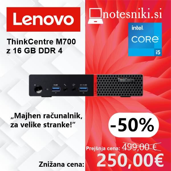 Lenovo ThinkCentre M700 – i5 mini PC – 16 GB