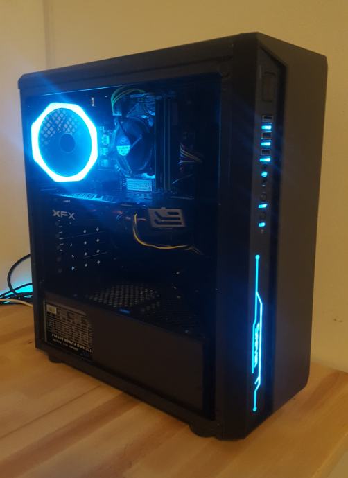 Gaming PC RGB Intel i7 4770, 16GB Ram, RX 580 4GB, 256GB m.2 SSD