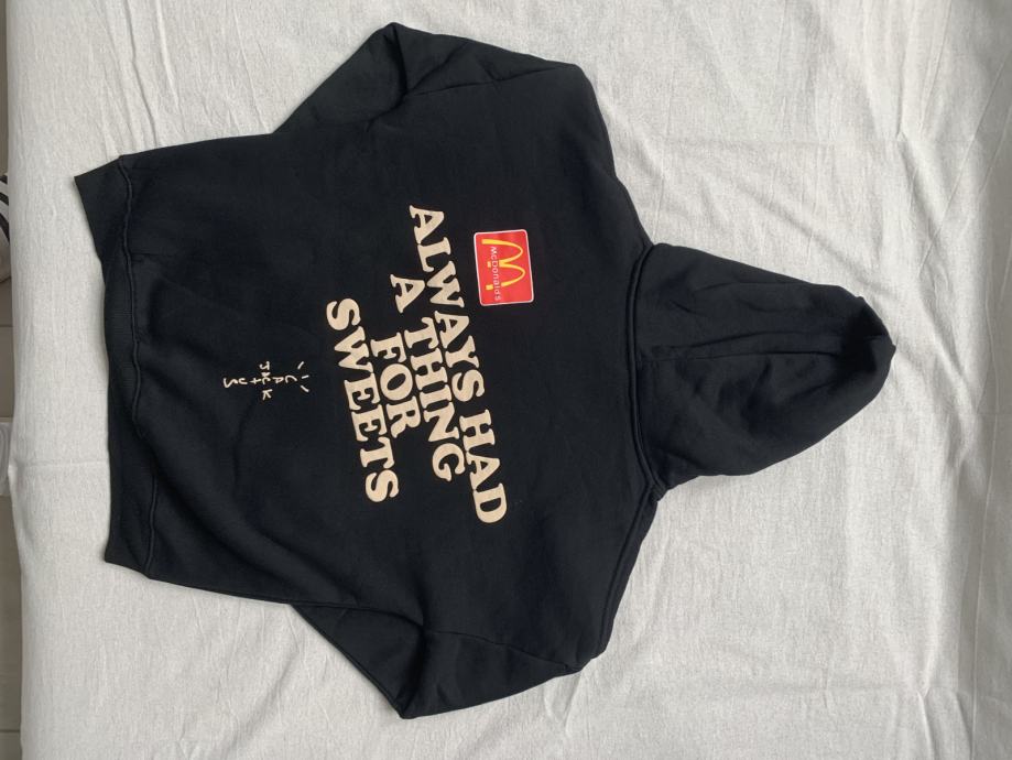 Travis scott x mcdonald's discount apple pie hoodie washed black