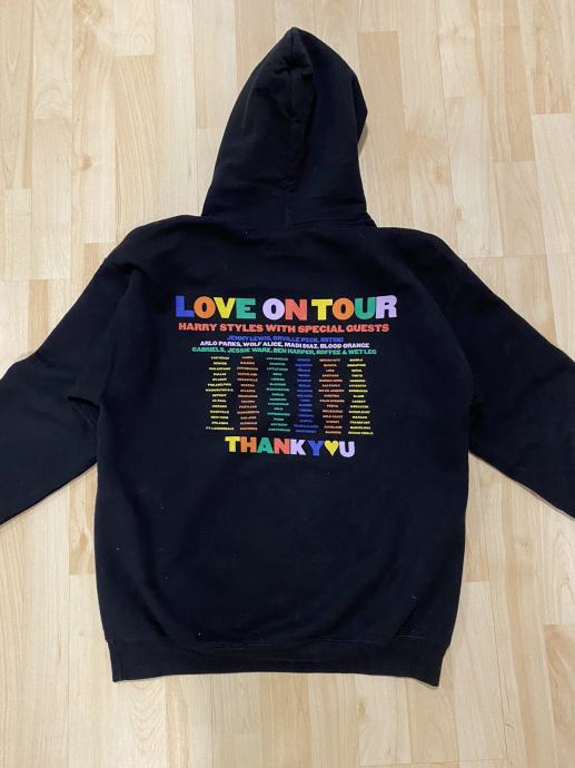 Harry Styles Love on Tour  "Thank You Hoodie" št. S