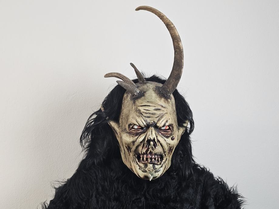 Maska Parkelj Krampus Gozdni Kravžlar - Lesena maska